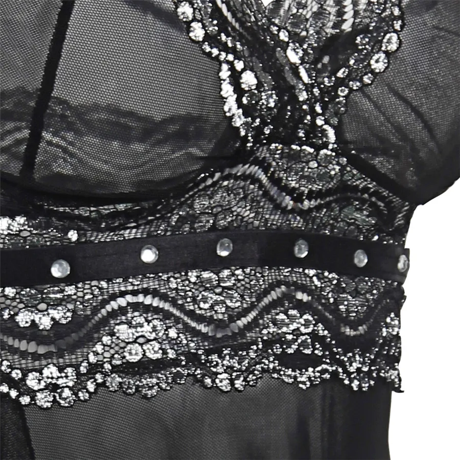 S M L XL XXL 3XL 4XL 5XL 6XL Plus Size Sexy Lingerie Hot Women Deep V Neck Sleepwear Sex Dress Costume Babydoll Big Size