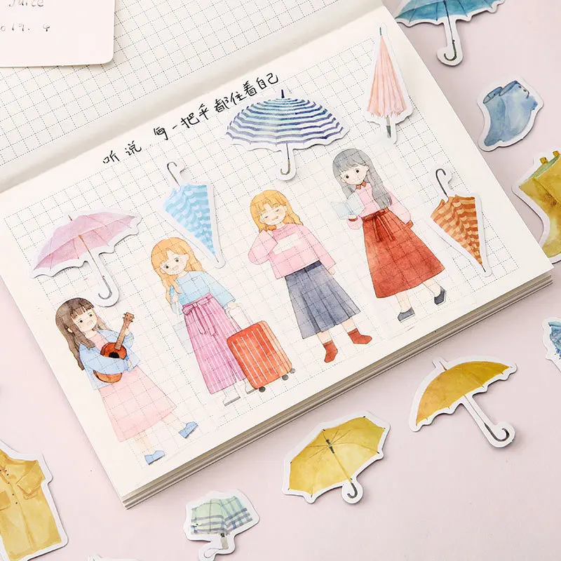 40pcs/pack Fashion Summer Paper Sticker Album Diy Diary Sticker Handbook Decoration Label Scrapbooking Sticker Label