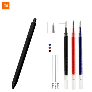 

10pcs ink For Xiaomi Pen Blue/Black/Red KACO 0.5mm Signing PEN for School Office Gal Rods Smooth Writing Durable Signing Refill
