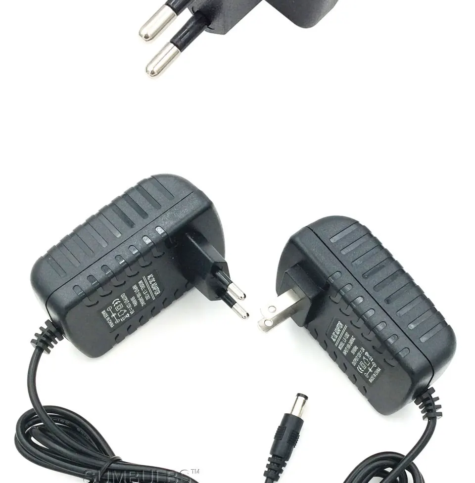DC LED Power Supply Charger Transformer Adapter  110V 220V to 12V For LED Strip EU US AU UK Cord Plug Sock (3)