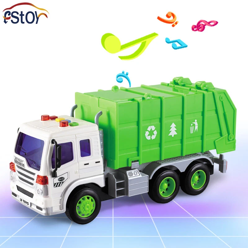 

Wireless Engineering Sanitation Cleaning Garbage Remote Control Car Engineering Vehicle Electric Music Children's Hobby Toys