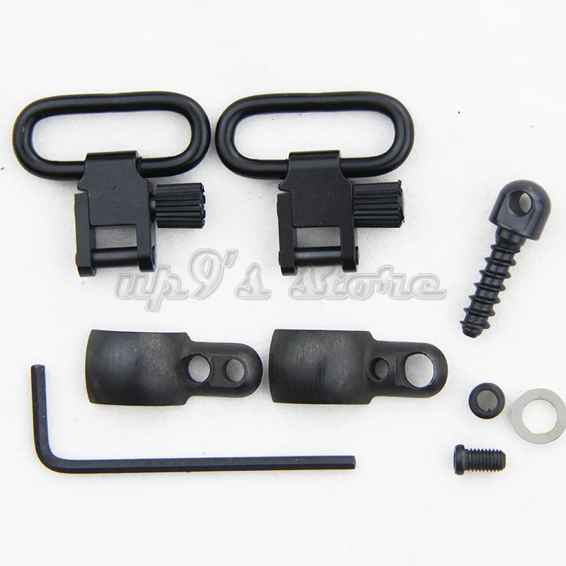 Lever Action Rifle Sling Mount Kit Split Band with 1'' QD Sling Swivels