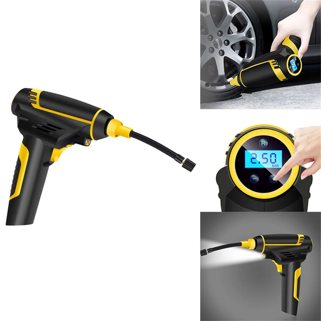

Franchise Car Compressor Tire Inflatable Pump Auto Cordless Handheld Mini Electric Tyre Inflator 120W Air Compressors Cars Tires