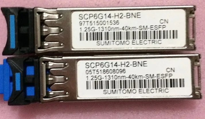 Sumitomo 1.25G-1310nm-40km-SM-ESFP SCP6G14-H2-BNE sfp модуль оптического волокна