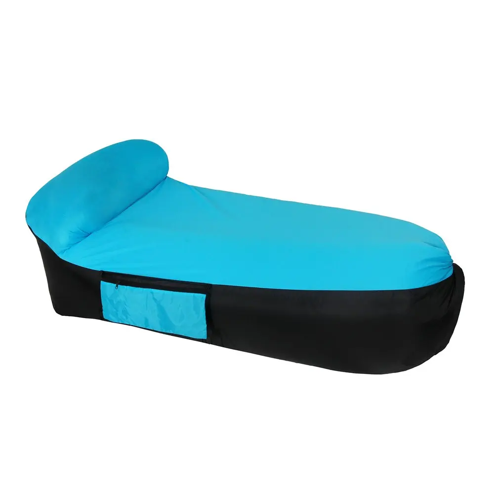 

Inflatable Air Sofa Chair Sleeping Bed Portable Camping with Carry Bag Fast Inflate Chair Lazy Beach Bed for Lounger Dropships