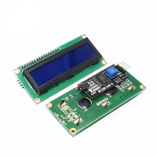 

LCD1602+I2C LCD 1602 module Blue /yellow green screen IIC/I2C LCD1602 IIC LCD1602 Adapter plate Soldered For Arduino