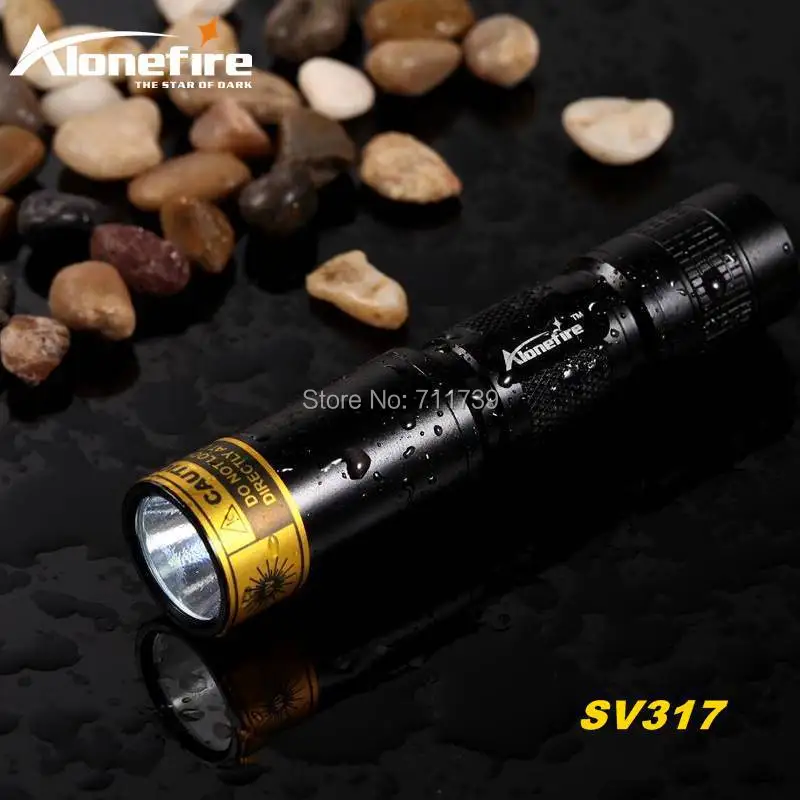 Светодиодный фонарик AloneFire SV317 УФ лампа 365nm мини для отверждения безопасности