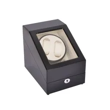 Устройство для намотки часов, LT деревянное Автоматическое вращение 2+ 3 намотки часов ящик для хранения дисплея(черно-белый