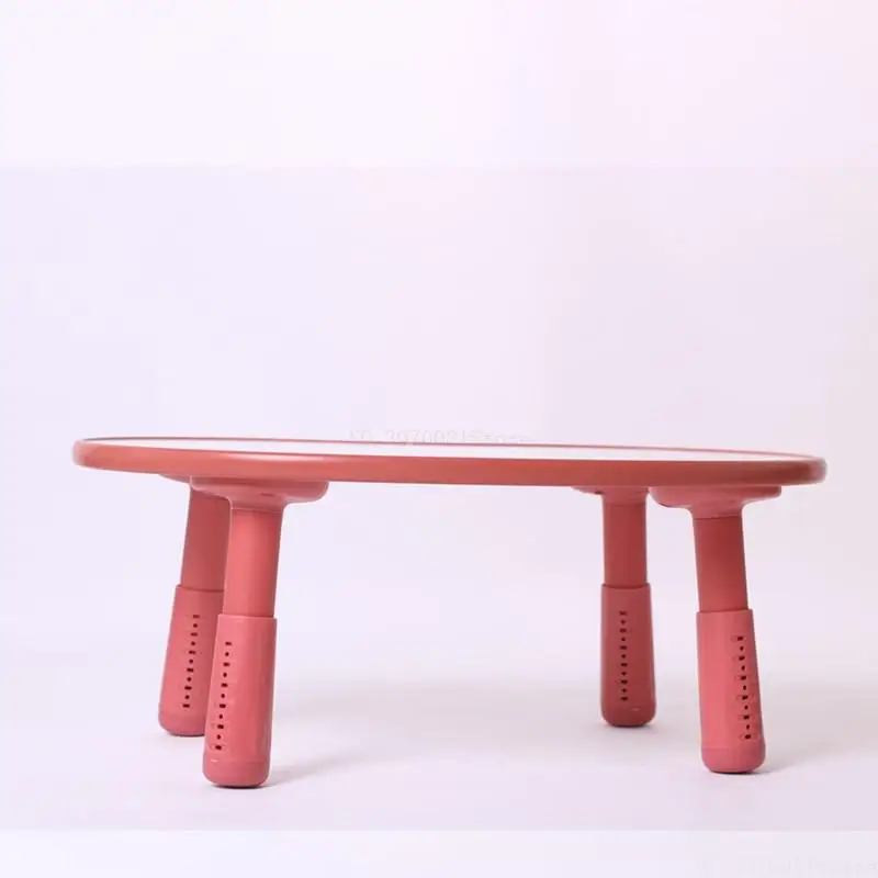 Экологически чистый стол для детей с арахисовым покрытием, детский стол для игры против столкновений, регулируемый по высоте стол для детского сада - Цвет: 4