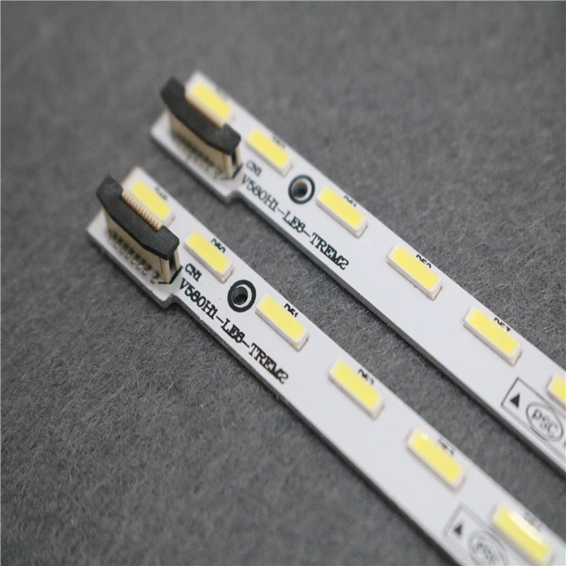 

New 2 PCS*64LEDs 721MM LED backlight strip V580H1-LE6-TREM2 for LED58K280J V580HJ1-LE6