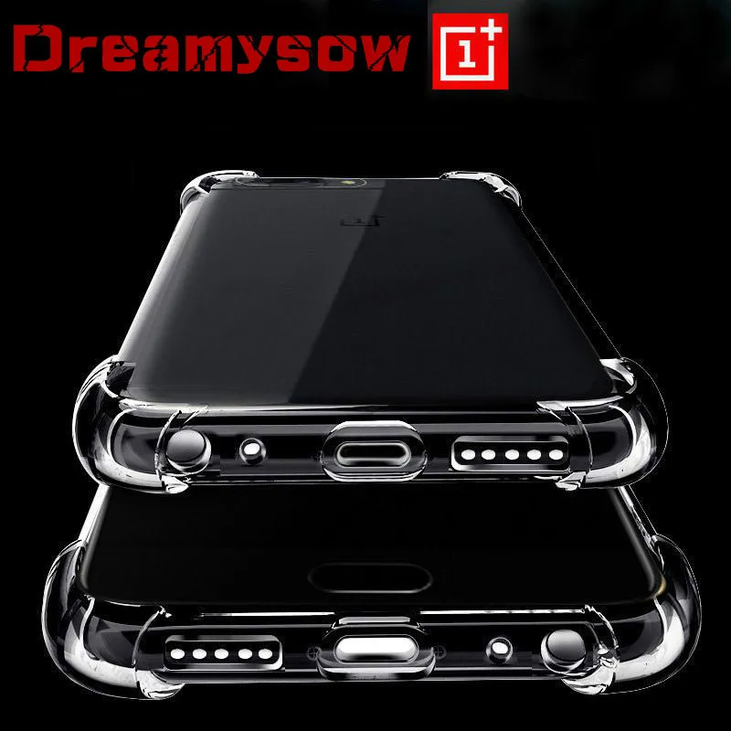 

Dreamysow Transparent TPU Case for OnePlus 6 6T 5 Anti-knock Clear Phone Case for OnePlus 5 6 6T Soft Silicone Phone Back Cover