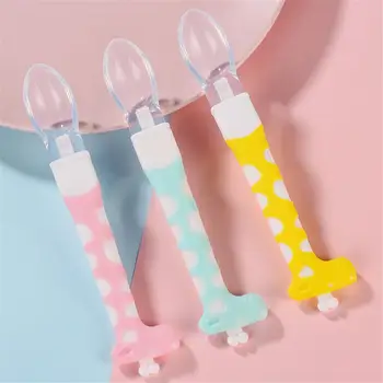 

Kidlove Baby Cartoon Cute Figure Silicone Spoon Soft Spoon Feeding Tableware