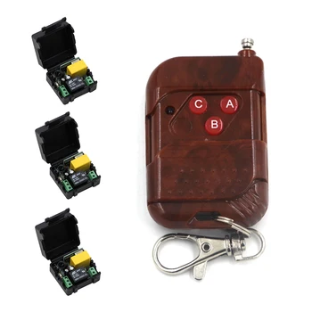 

RF Wireless Remote Switch AC 220V 1CH Relay Module With Transmitter Home Remote Switch For Electric Gate Doors 315/433Mhz