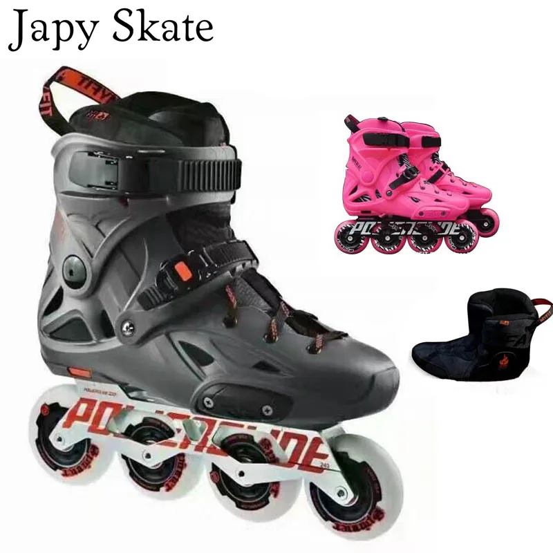 

Japy Skate Original 2016 Powerslide Imperial Hawk Professional Inline Skates Roller Skating Shoes Sliding Free Skating Patines