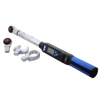 Buy High Precision Adjustable Electronic Digital Torque Wrench Interchangeable 1.5-340nm Insert Toos Open Ring Ratchet Head 1/4 1/2
