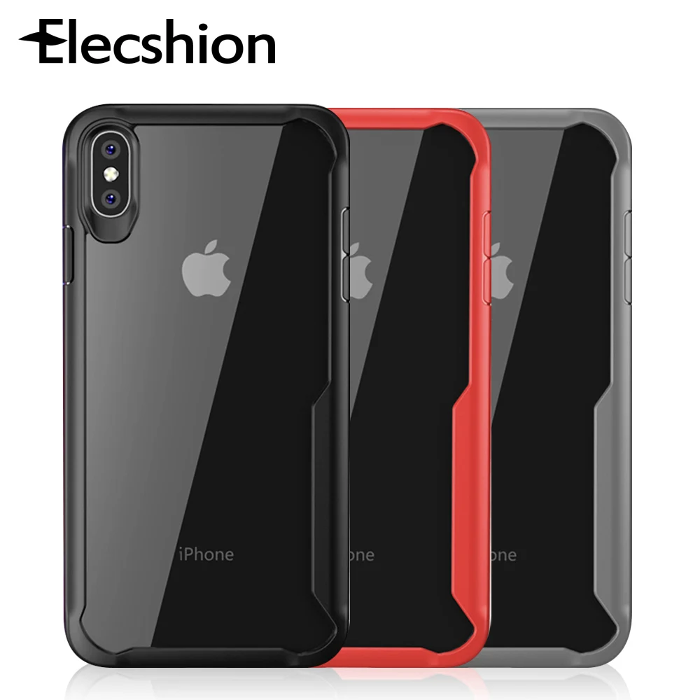 

Business Armor Case For iPhone 7 8 Plus Transparent XR X XS Max Soft TPU PC For iPhone 6 6s Plus Luxury Silicone Protective Case