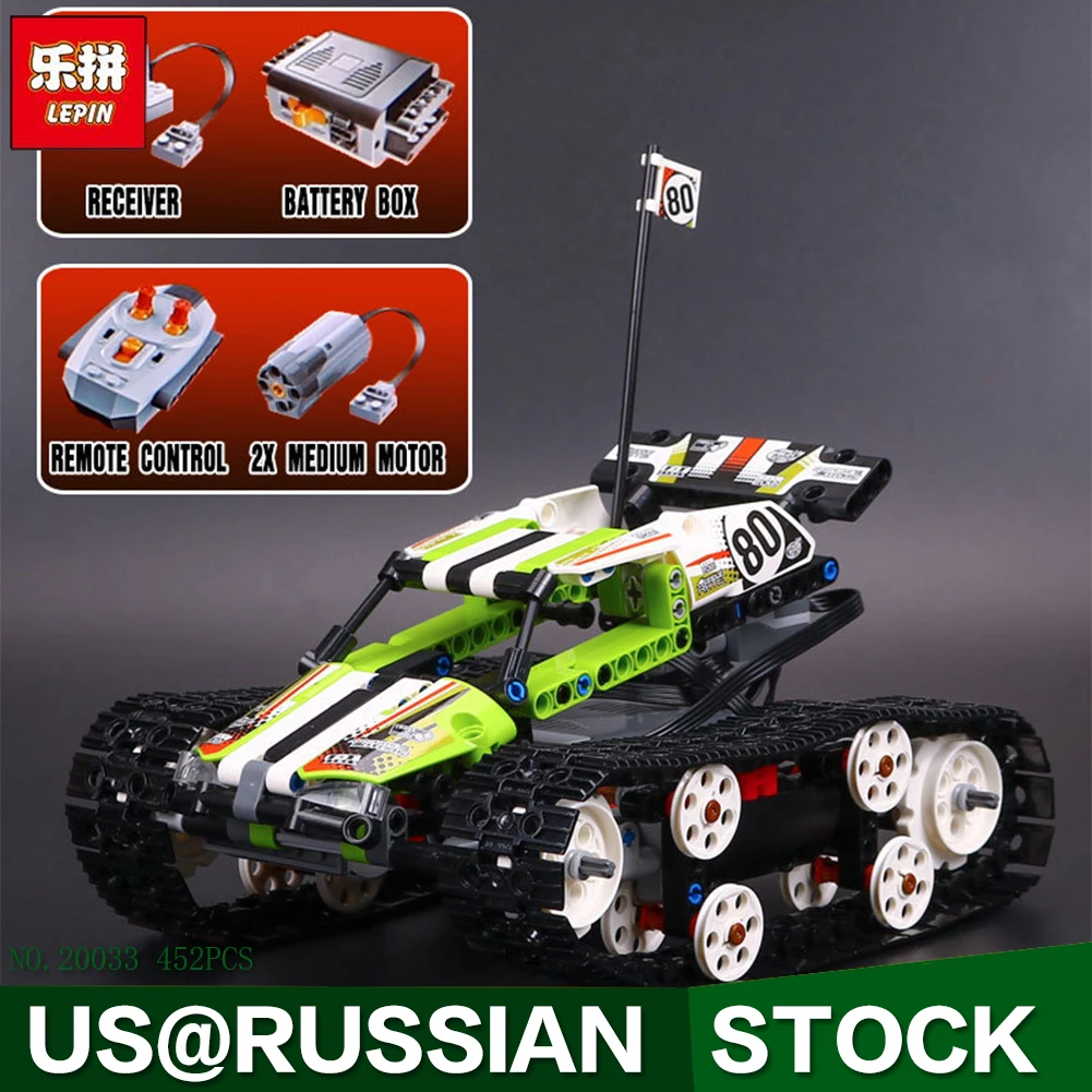 

New Lepin 20033 Technic Series The RC Track Remote-control Race Car Set Building Blocks Bricks Educational Toys 42065