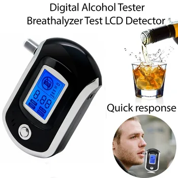 

New Alcohol Tester Professional Digital Breathalyzer Breath Analyzer with Large Digital LCD Display Police Breath Alcohol Tester