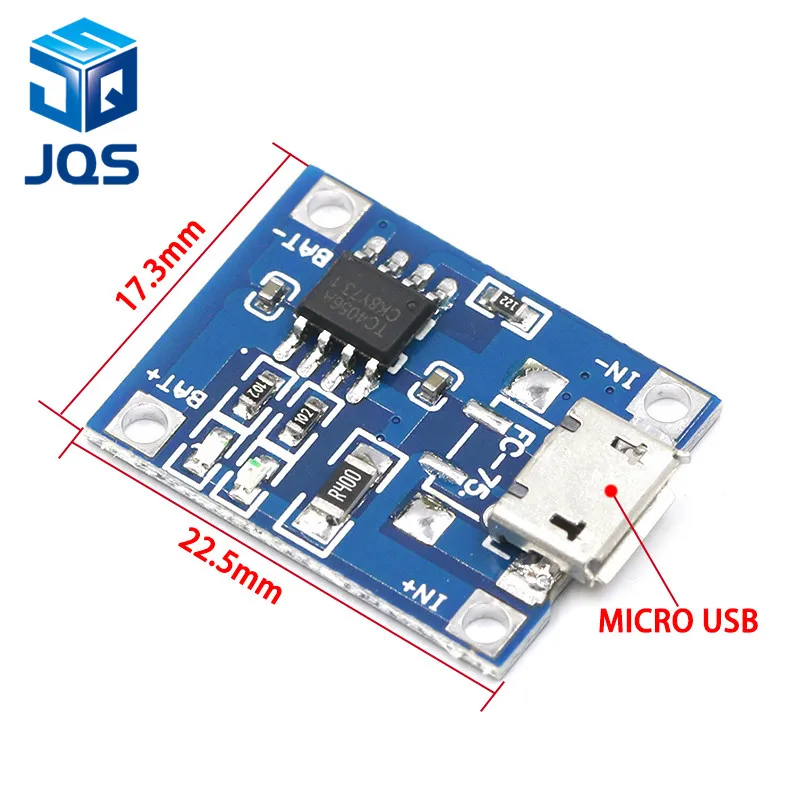 Type-c/Micro USB 5V 1A 18650 TP4056 модуль зарядного устройства литиевой батареи зарядная плата с защитой двойные функции 1A li-ion