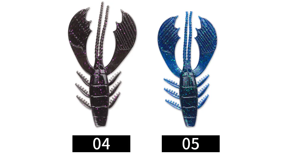 TAF 5 шт. мягкая рыболовная приманка 9,6 см 6,87 г форма в виде омара мягкие приманки Isca искусственные, силиконовые морской океан Рок рыболовный плавник