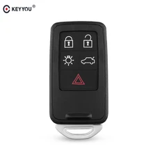 KEYYOU Für Volvo S60 V60 S80 XC70 XC60 V70 Fob 4 + 1 Tasten Key Fob Blank Fall 5 Tasten remote Key Shell Auto Styling