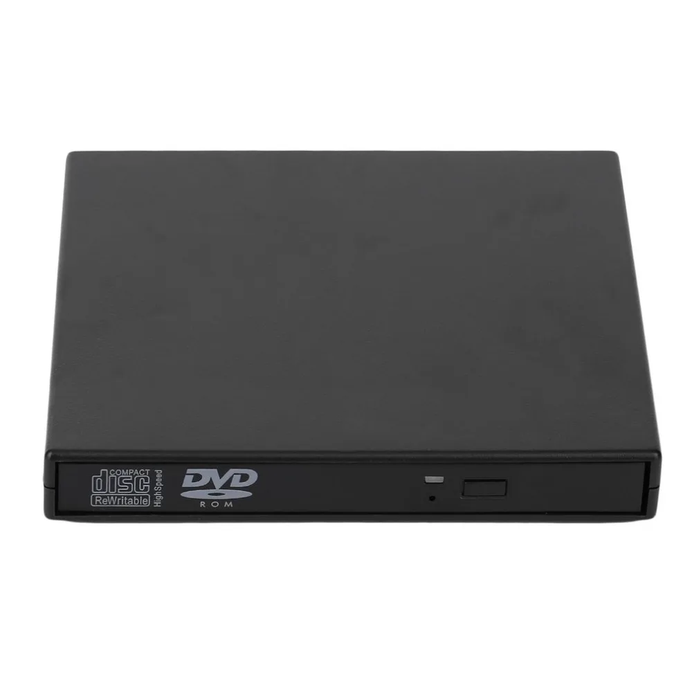 Ultral Thin USB 2.0 Load Optical CD RW Player Drive Burner for PC/Mac USB 2.0 External Mobile Box Hard Drive Free Shipping