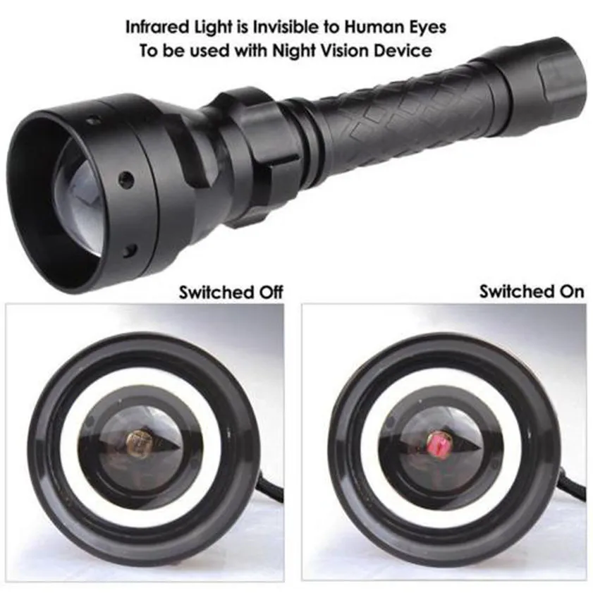 Long Range Infrared Flashlight 10W IR 850nm T50 LED Hunting Night Vision Torch Long Range Infrared Flashlight 10W IR 850nm T50 LED Hunting Night Vision Torch