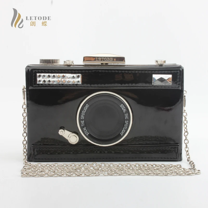 Fashion Boutique Camera Clutch Handbag For Women Evening Party PU
