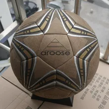 Top quality Super Fibre Soccer ball Leather football ball size 5 PU balls Seamless football Champion futbal Free Shipping