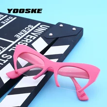 YOOSKE полуоправа Солнцезащитные очки Модные женские оправа для очков в стиле кошачьи глаза женские пластиковые матовые черные оправы для очков женские очки ретро