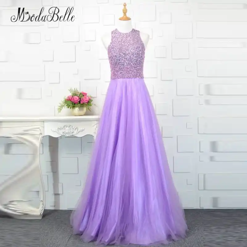 light purple long dress