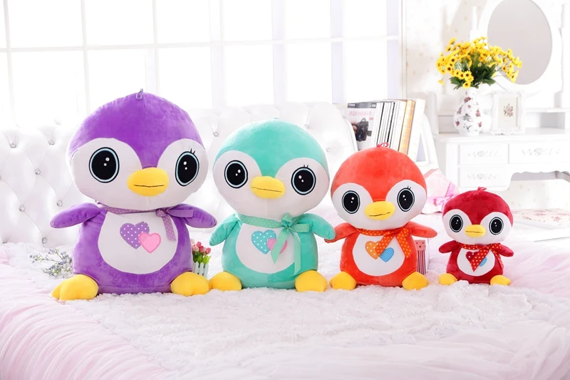 

Free Shipping 30cm 40cm Cute Penguin Stuffed Animal Toy Plush Penguin Doll Birthday Gifts for Kids ST543