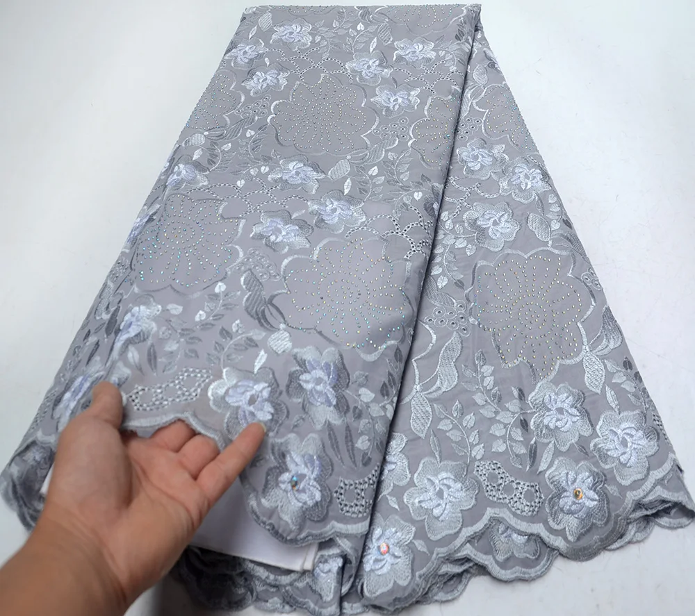 

2019 African Swiss Voile Lace In Switzerland High Quality Swiss Lace Fabric for african cotton women lace 5 yardas
