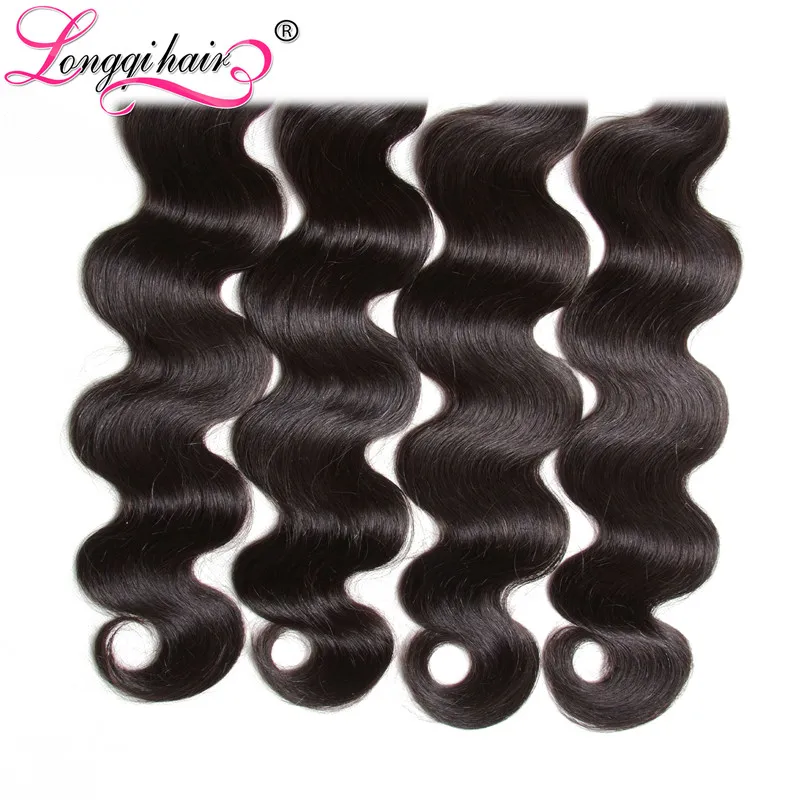 Longqi hair 4 шт./лот бразильские волнистые волосы натуральные кудрявые пучки волос 8 10, 12, 14, 16, 18, 20, 22, 24, 26 28 30 дюймов Волосы remy 100 г/шт