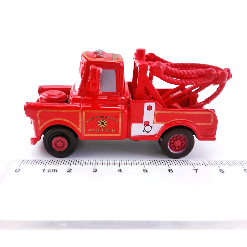 Дисней Pixar тачки красный матер пожарная машина спасательный отряд 1:55 металлический литой автомобиль игрушки модель автомобиля для мальчиков Детский подарок на день рождения