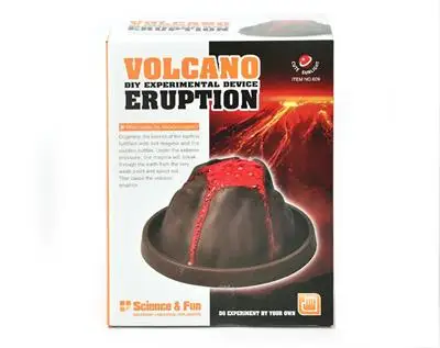 DIY ЭКСПЕРИМЕНТАЛЬНЫЙ НАБОР извержение вулкана развивающие игрушки подарки для детей - Цвет: WIHT BOX