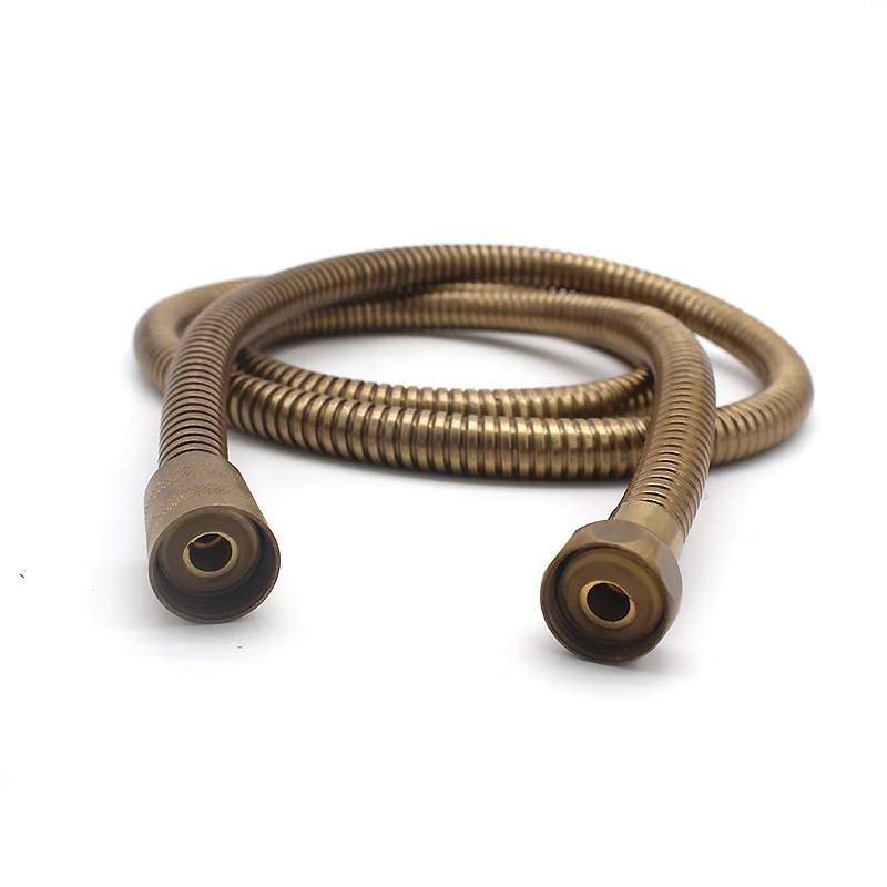 Bathroom Shower Hose Plumbing Flexible Antique Brass Chrome 5 Color For Bathroom Accessories Water Hose Tools G1/2' shower hose,plumbing hose,plumbing supply hose