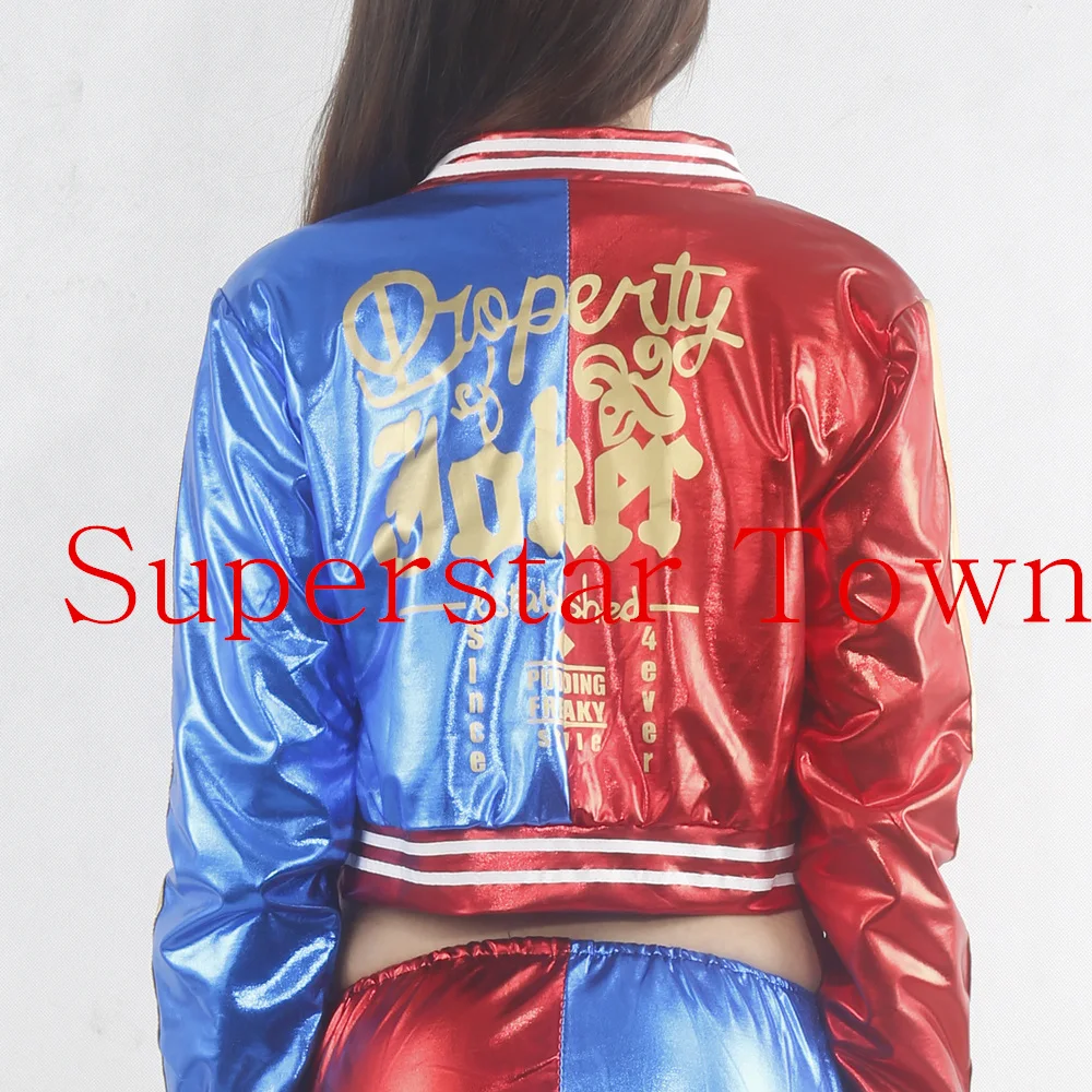 Harley Quinn Cosplay Costumes Adult Women Men Purim Coats Femme Jacket Chamarras De Batman Para Mujer Suit with Wig Gloves main image 1