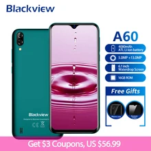 Blackview A60 смартфон с 6 1 дюймовым дисплеем четырёхъядерным