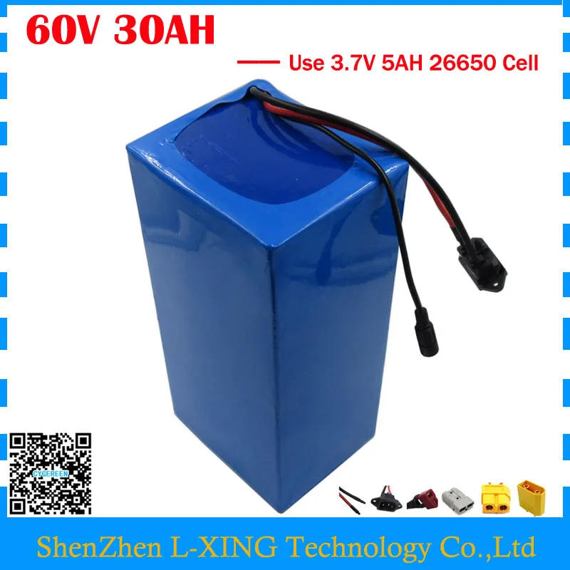 Free customs duty 60V 30AH Lithium battery 60V 30AH ebike Battery 60V