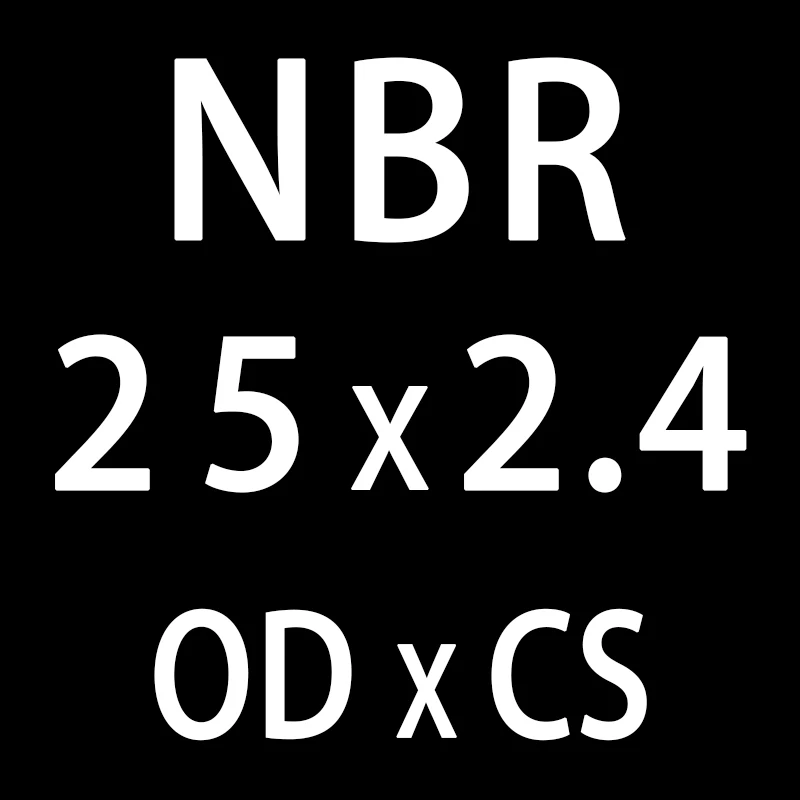 20 шт./лот резиновым кольцом черный NBR уплотнительное кольцо 2,4 мм Толщина OD21/22/23/24/25/26/27/28/29/30 мм-хомут с круглым воротником для мальчиков и девочек уплотнение шайба - Цвет: OD25mm