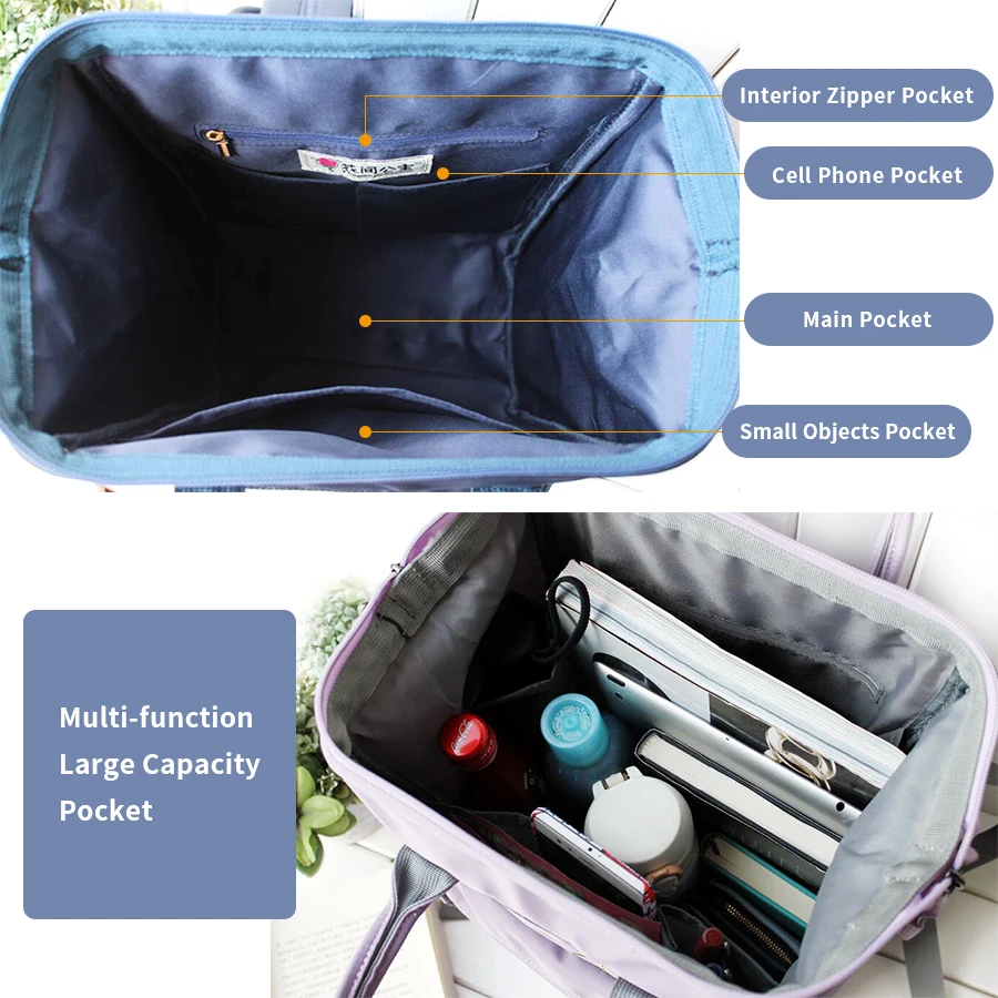 Flor princesa de Mujeres de alta calidad portátil Mochila bolsa de plástico impermeable de la Escuela de lujo damas Mochila para las niñas Mochila femenina