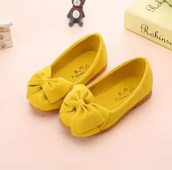 

Cute Baby Toddler Single Shoes Girl Soft Bowknot Flat Shoes Spring Summer Girls Princess Shoes Slip On Solid Sneakers For Girl