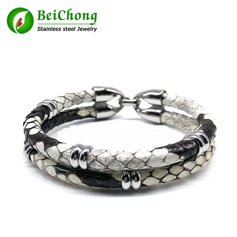 Whole Dropship Luxury Bracelets Python Skin Leather Bracelet For Whole Dropship Luxury Bracelets Python Skin Leather Bracelet For Women Man Best Friends Gift Pulseira In Bangles From Jewelry Accessories On