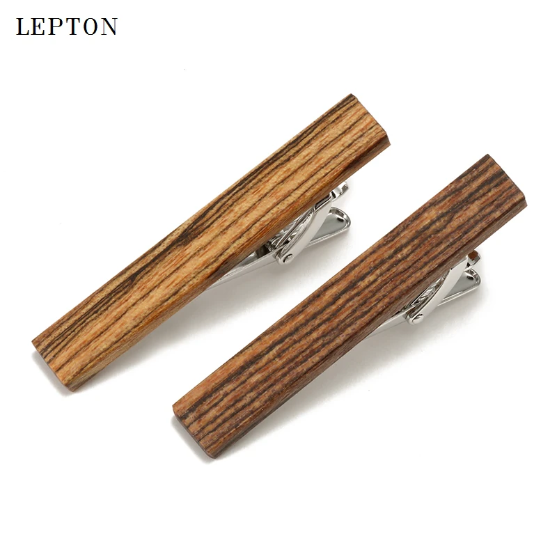 Low key Luxury Wood Tie clips For Mens High quality Man Tie Bar of
