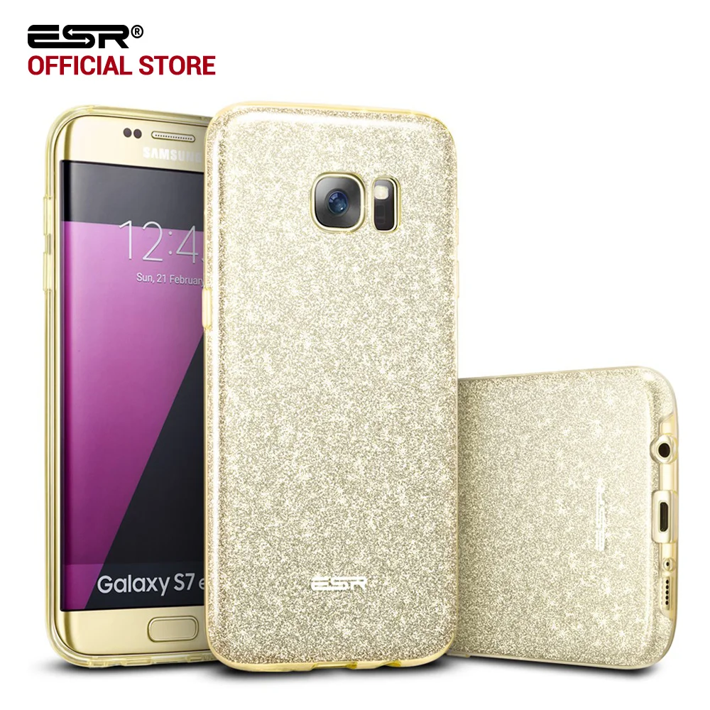 imágenes para Caso para Samsung S7/S7 Borde, ESR Serie Maquillaje Cubierta Posterior Protector de Parachoques de Bling Shinning Glitter Caso de $ Number Capas para S7 S7 Borde imágenes para Caso para Samsung S7/S7 Borde, ESR Serie Maquillaje Cubierta Posterior Protector de Parachoques de Bling Shinning Glitter Caso de $ Number Capas para S7 S7 Borde