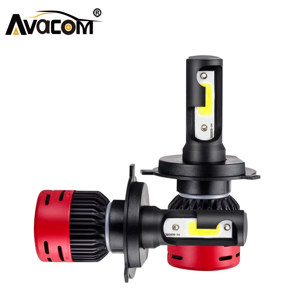 H4 Led Araba Ampul H1 H3 Far Ampul 4300 K 6500 K COB 8000Lm 72 W 12 V 