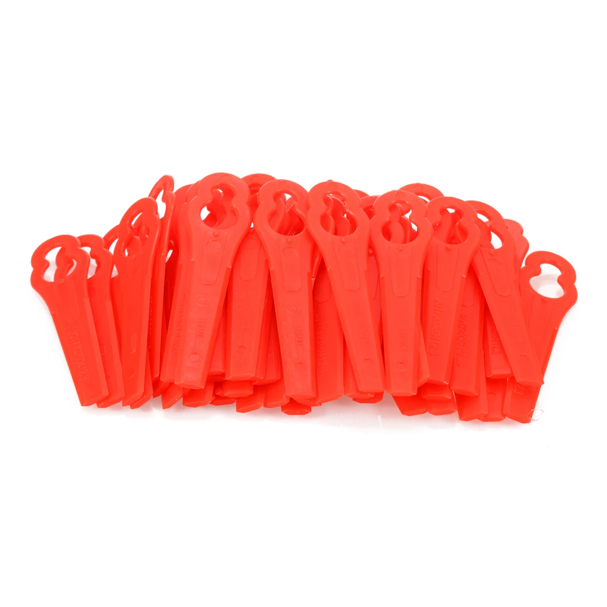 50pcs Plastic Trimmer Blades Replacement Lawn Mower Blades for Garden Grass Trimmer Parts