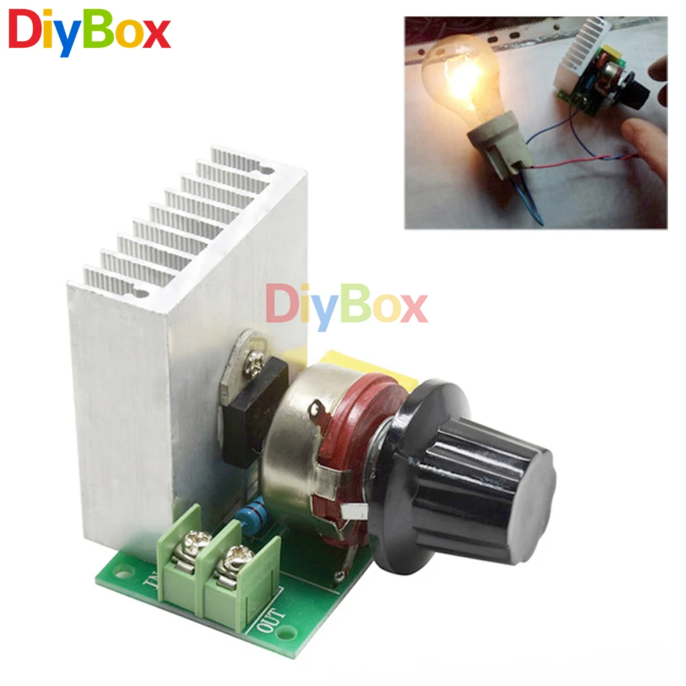 

AC 220V 3800W Imported SCR Thyristor Power Electronic Dimmer Regulated Rectifier Speed and Temperature Silicon Controlled