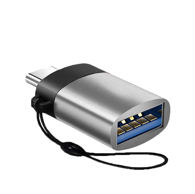 Адаптер type-C на USB 3,0 OTG кабель USBC конвертер для huawei P20 Pro для samsung для Xiaomi зарядный преобразователь данных - Цвет: gray1